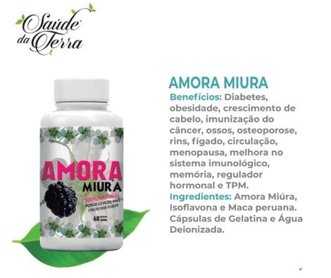 Amora Míúra Saúde da Terra – 60 Cápsulas