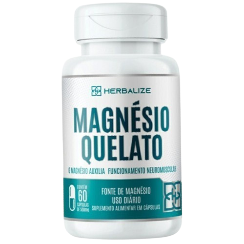 Magnésio Quelato Herbalize - 60 CAPS
