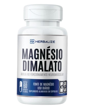 Magnésio Dimalato Herbalize – 60 Cápsulas