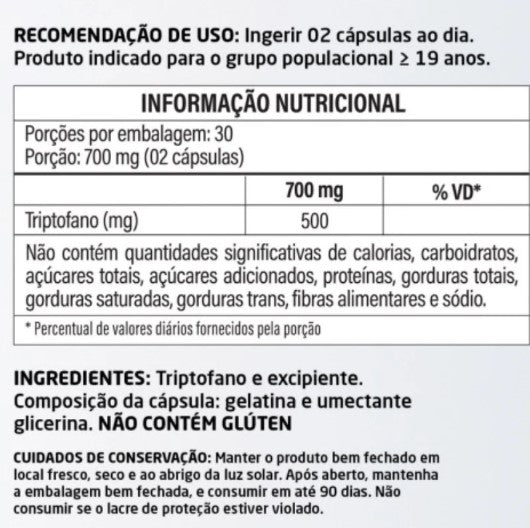 Triptofano Herbalize – 60 Cápsulas