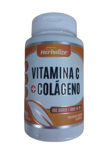 Vitamina C com Colágeno Herbalize – 60 Cápsulas