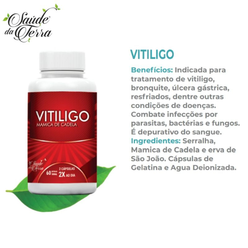 Vitiligo Saúde da Terra - 60 CAPS