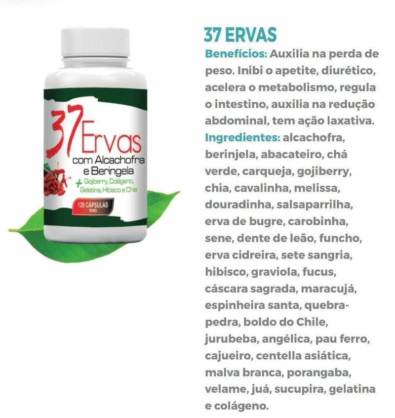 37 Ervas Saúde da Terra – 60 Cápsulas
