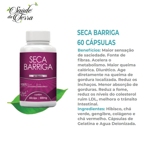 Seca Barriga Saúde da Terra - 60 CAPS